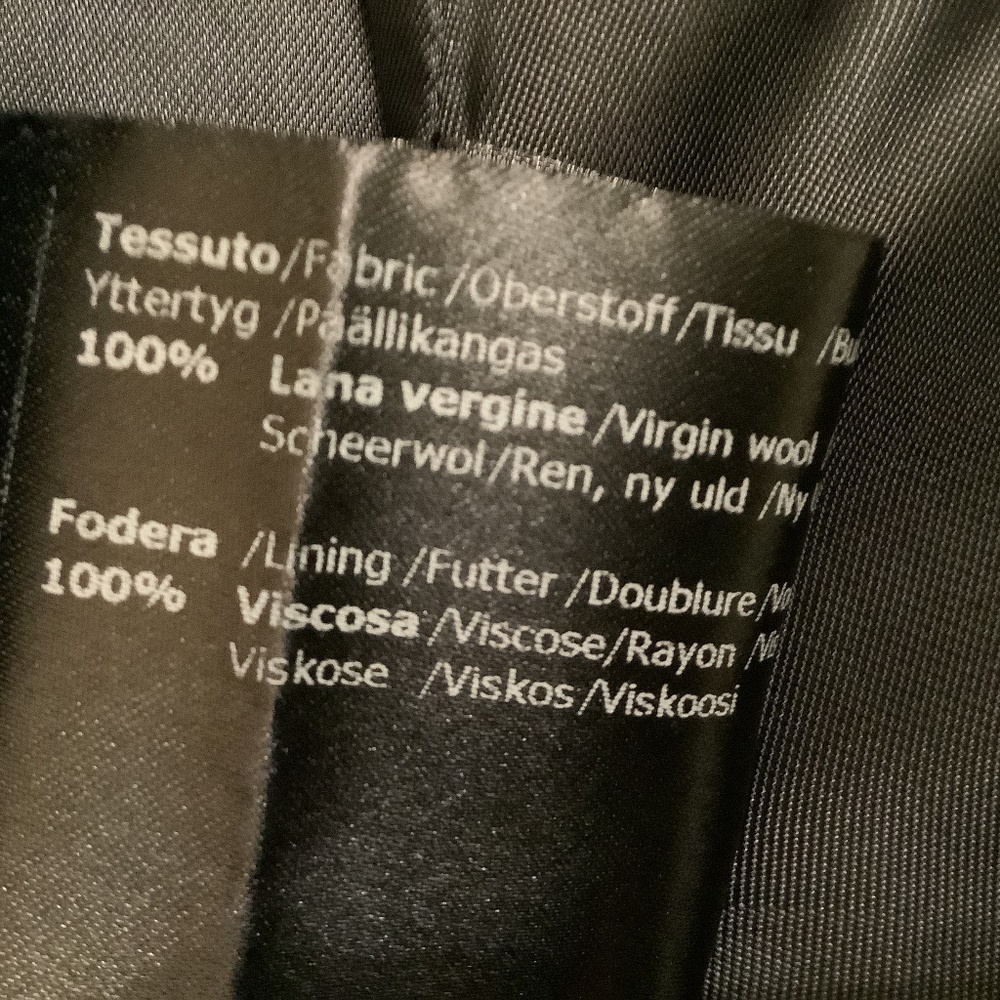 Cinzia Rocca Black 100% Virgin Wool Coat -8 - Picture 13 of 16